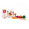 Classic World World Wooden Cutting Vegetable con cuchillo y tabla de cortar