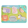 Classic World World Wooden Puzzle Wild Animals, 13st.