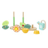 Classic World World Wooden Stack Puzzle Bloementuin, 11dlg.