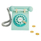Classic World World Wooden Retro Telefono turchese
