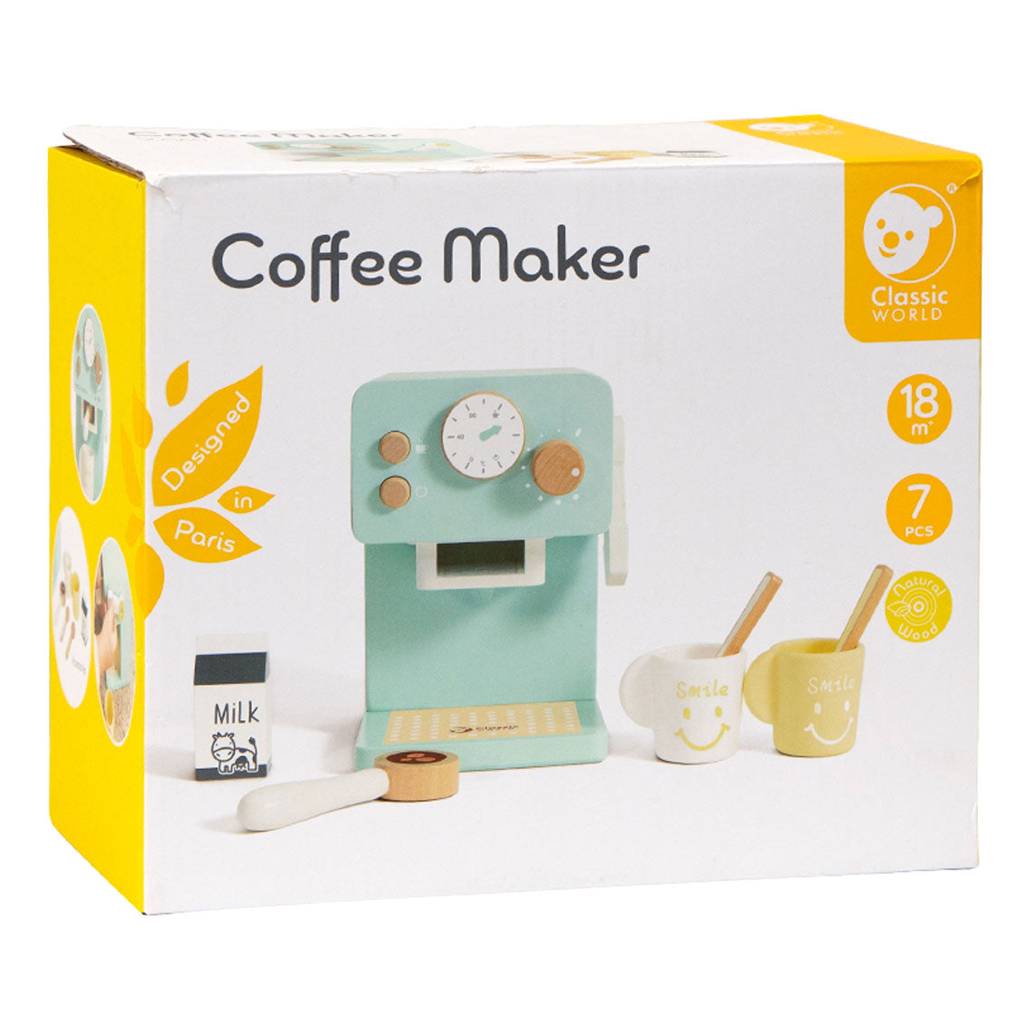 Classic World World Wooden Caffeeaker, 7DLG.