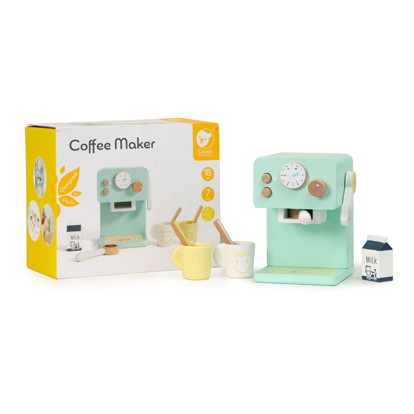 Classic World World Wooden Caffeeaker, 7DLG.
