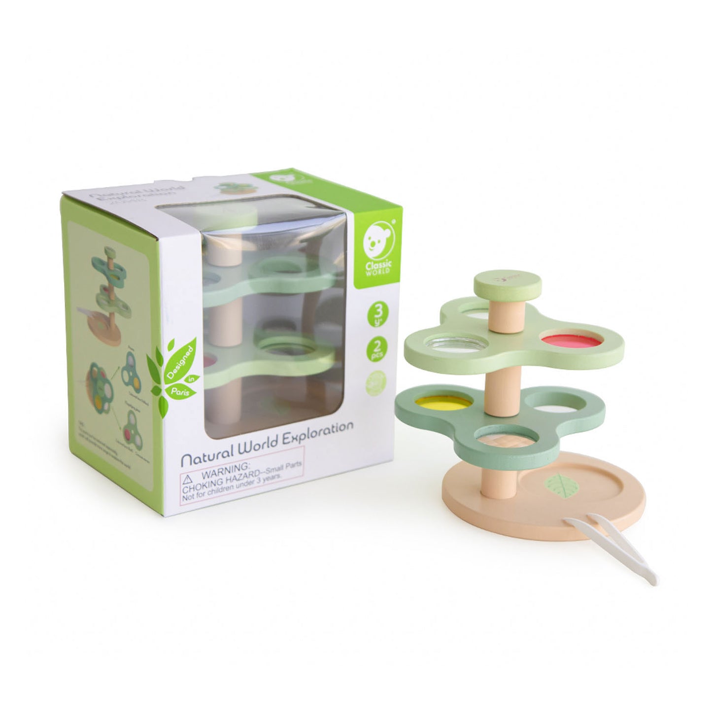 Set classico World World Wooden e Discovery Set, 2DLG.