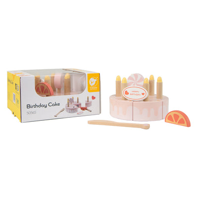 Classic World World World Wood Birthday Cake con candele, 16DLG.