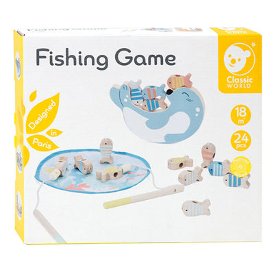 Classic World World World Wooden Fish Game Game, 24dlg.
