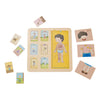 Classico puzzle a strato di legno in legno, 19dlg.