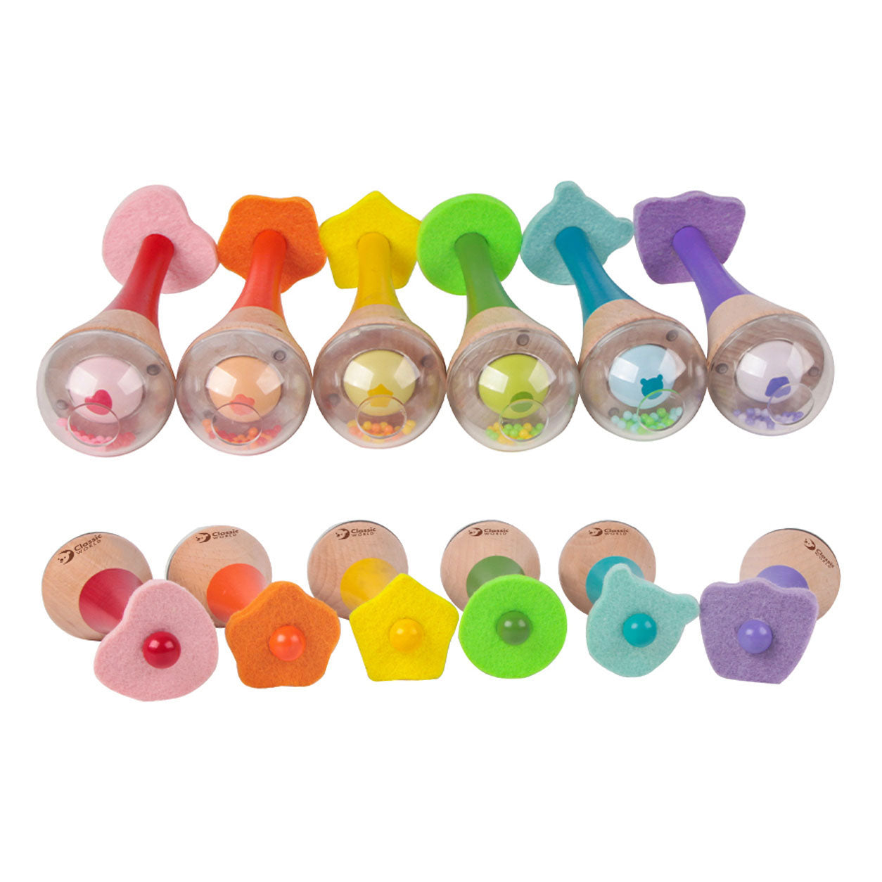 Maracas arcobaleno in legno classico World World World