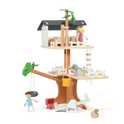Classic World World Wooden Poppenhuis Boomhut, 31DLG.