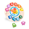 Classic World World Wood Learning Clock con forme Tic-Tac, 15dlg.
