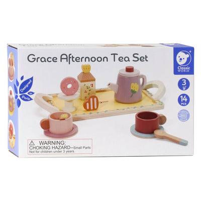 Classic World World Woodenet Grace con vassoio, 14dlg.