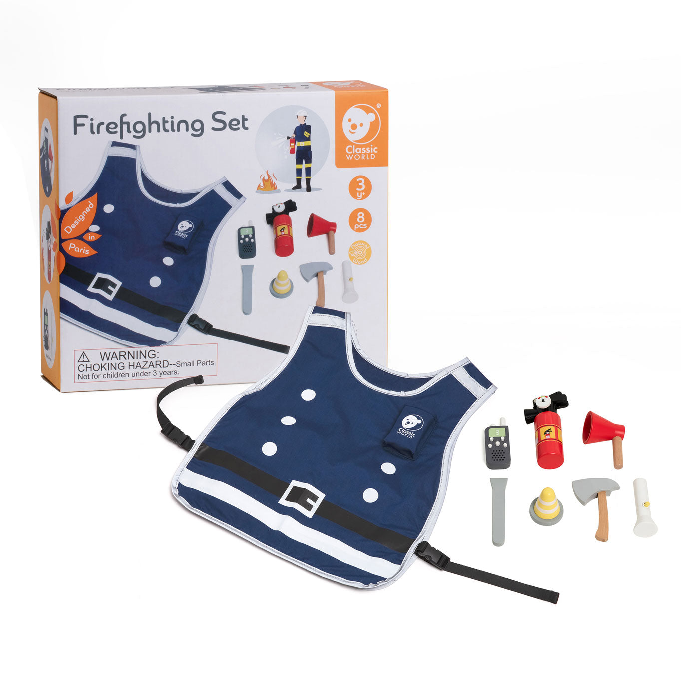 Classic World World Houten Fireman Speeltet, 8dlg.