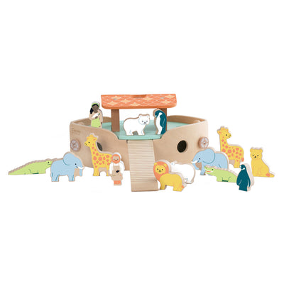 World World World World Woodn's Ark Boot Bouwset con animali, 16dlg.