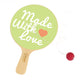 Classic World World Wooden Racket con palla per cavo
