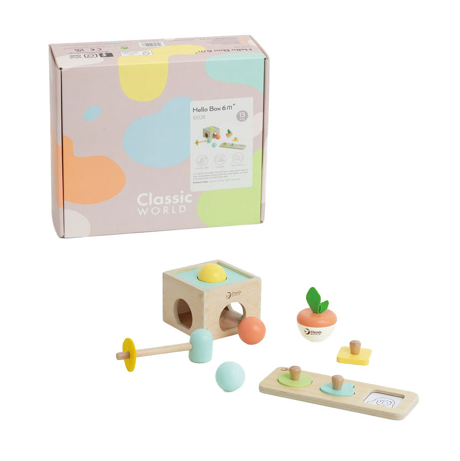 Classic World World Baby Hello Toy Box 6-12 mesi
