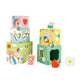 Classic World World apilando bloques con animales de bosque, 10dlg.