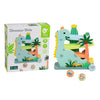 Classic world houten ballenbaan dinosaurus - educatief speelgoed 4-delig.