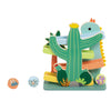Classic world houten ballenbaan dinosaurus - educatief speelgoed 4-delig.