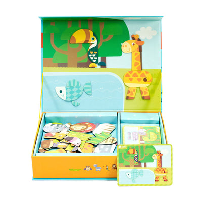 Classic World World World Magnet Game Forest Animals, 60dlg.
