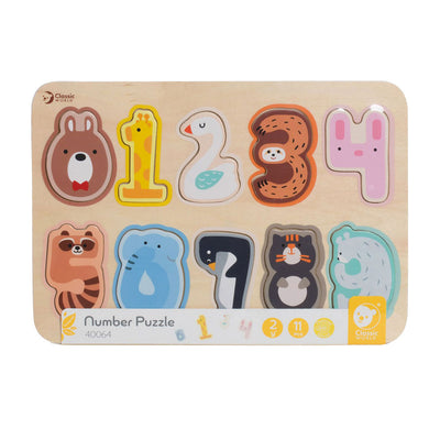Classic World World Wooden Figurs Puzzle, 10st.