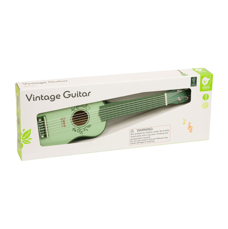 Classic world klassieke wereld houten gitaar voor kinderen vintage muziekinstrument 3+ - uni