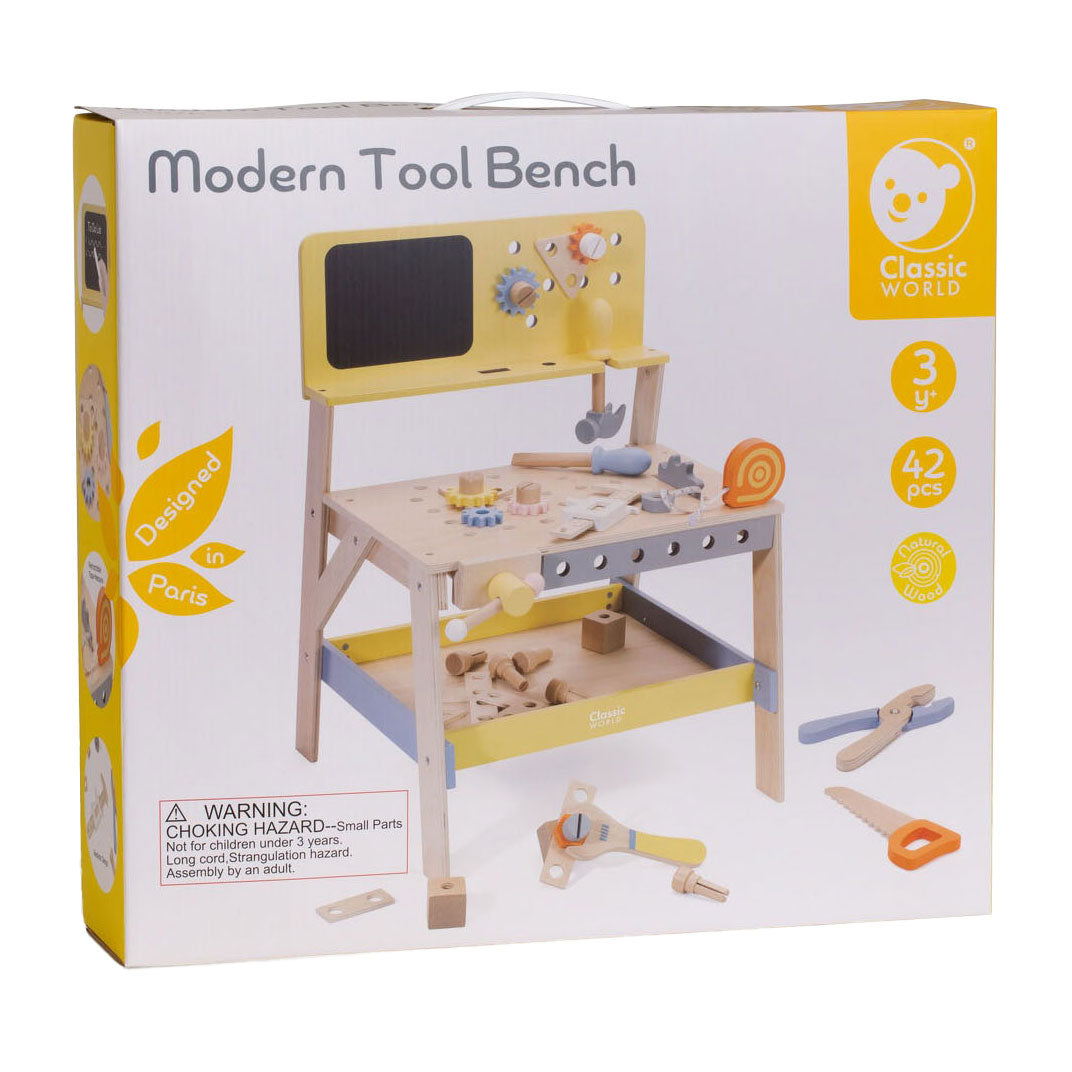 Classic World World Wooden Workenbench Modern, 42dlg.