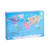 Classic world houten puzzel wereldkaart educatief speelgoed 48 stukjes.