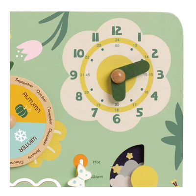 Orologio per calendario vintage in legno classico