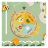 Orologio per calendario vintage in legno classico