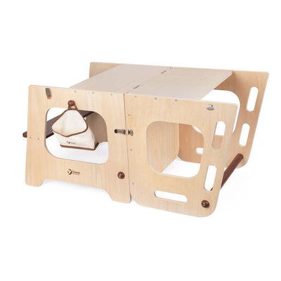 Classic World Houten 2in1 Learning Tower e Table Regolable, 90 cm