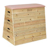 Classic World de madera de madera de 4 capas de 4 capas ajustables en altura, 80 cm
