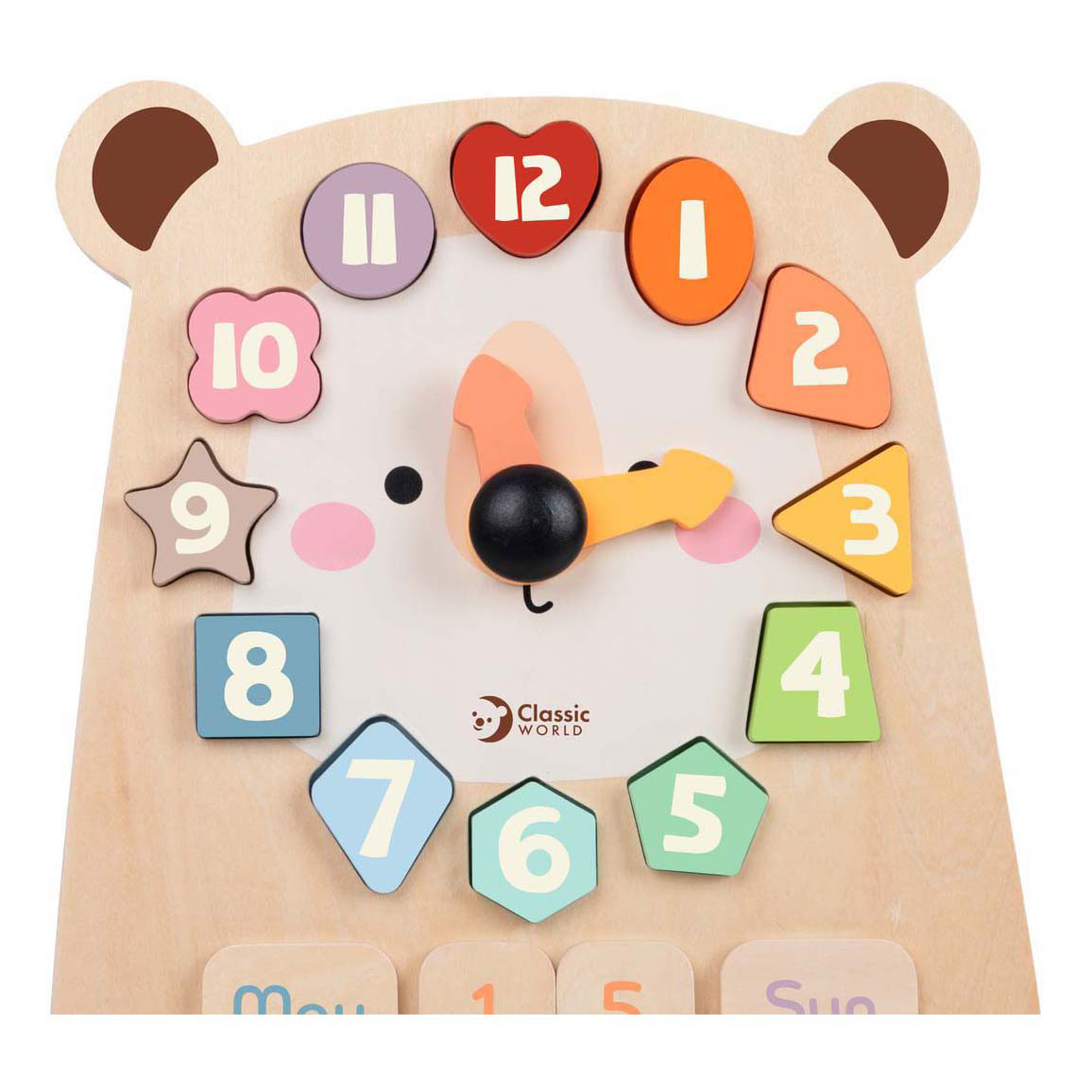 Oso de reloj de madera del mundo clásico