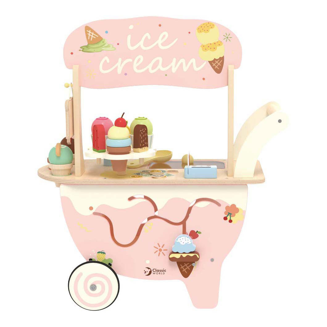 Carretto dei gelati in legno dal mondo classico