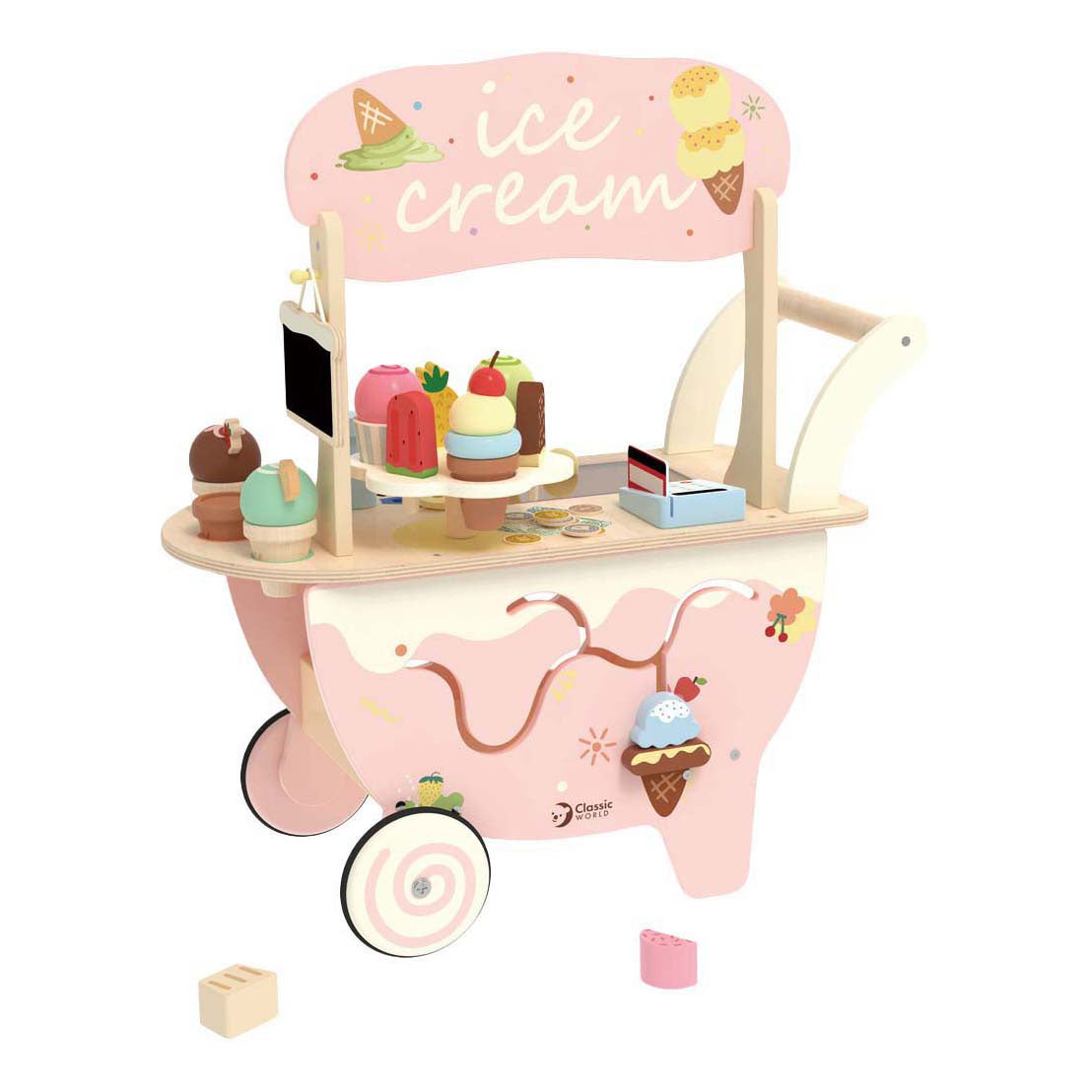 Carretto dei gelati in legno dal mondo classico