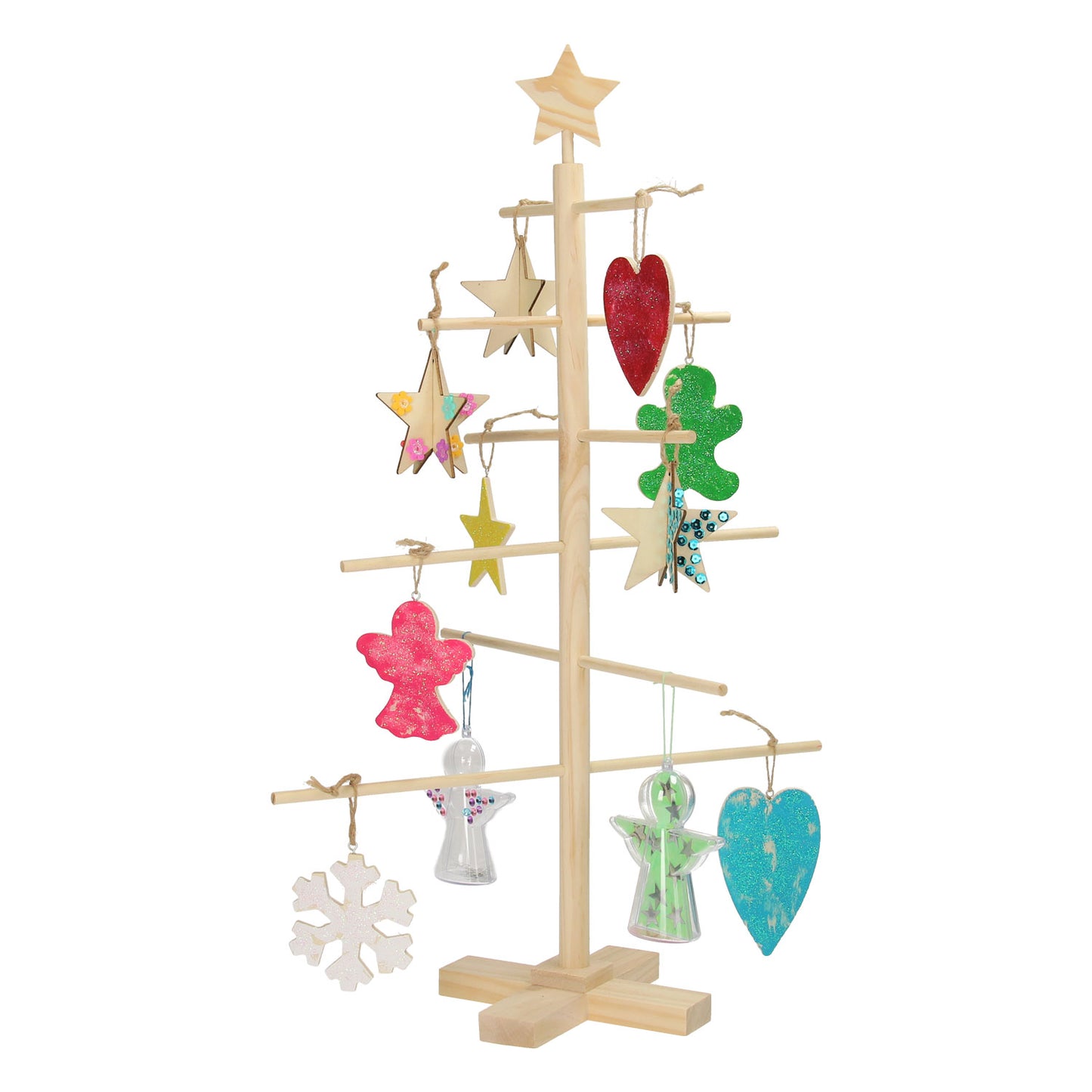 Árbol de Navidad para niños de madera, 60 cm