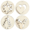 Hangers de Navidad de madera 2in1, 8st.