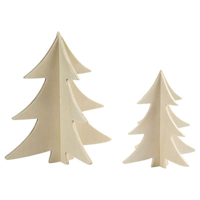 Versier je 3D Houten Kerstbomen, 2st.