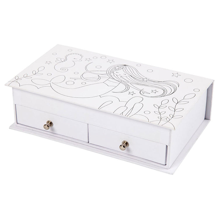 Joya de joyero Mermaid de papel-maché con espejo