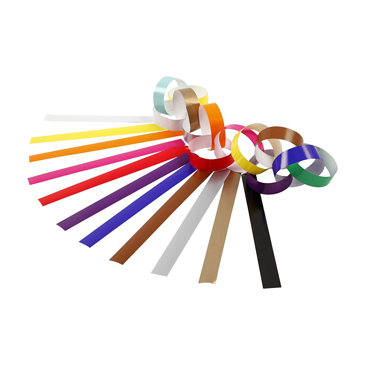 Creativ company slinger stroken, l: 16 cm, b: 15 mm, diverse kleuren, 2400 stuk 1 doos