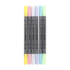 Pennarelli tessili Creative Company, larghezza tratto 2,3 + 3,6 mm, colori pastello, 6 pezzi 1 scatola