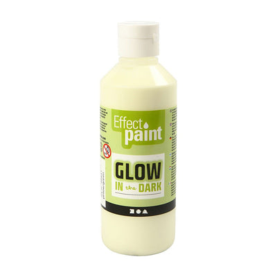 Glow in the Dark Verf Geel Groen, 250ml