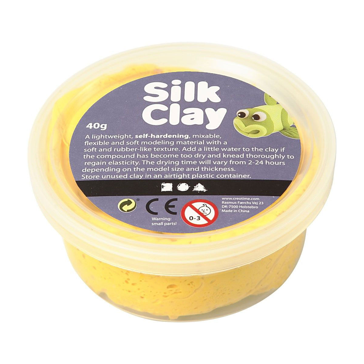 Clay di seta - giallo, 40gr.