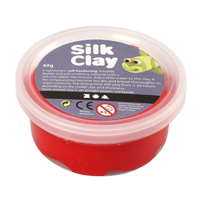 Clay di seta - rosso, 40gr.