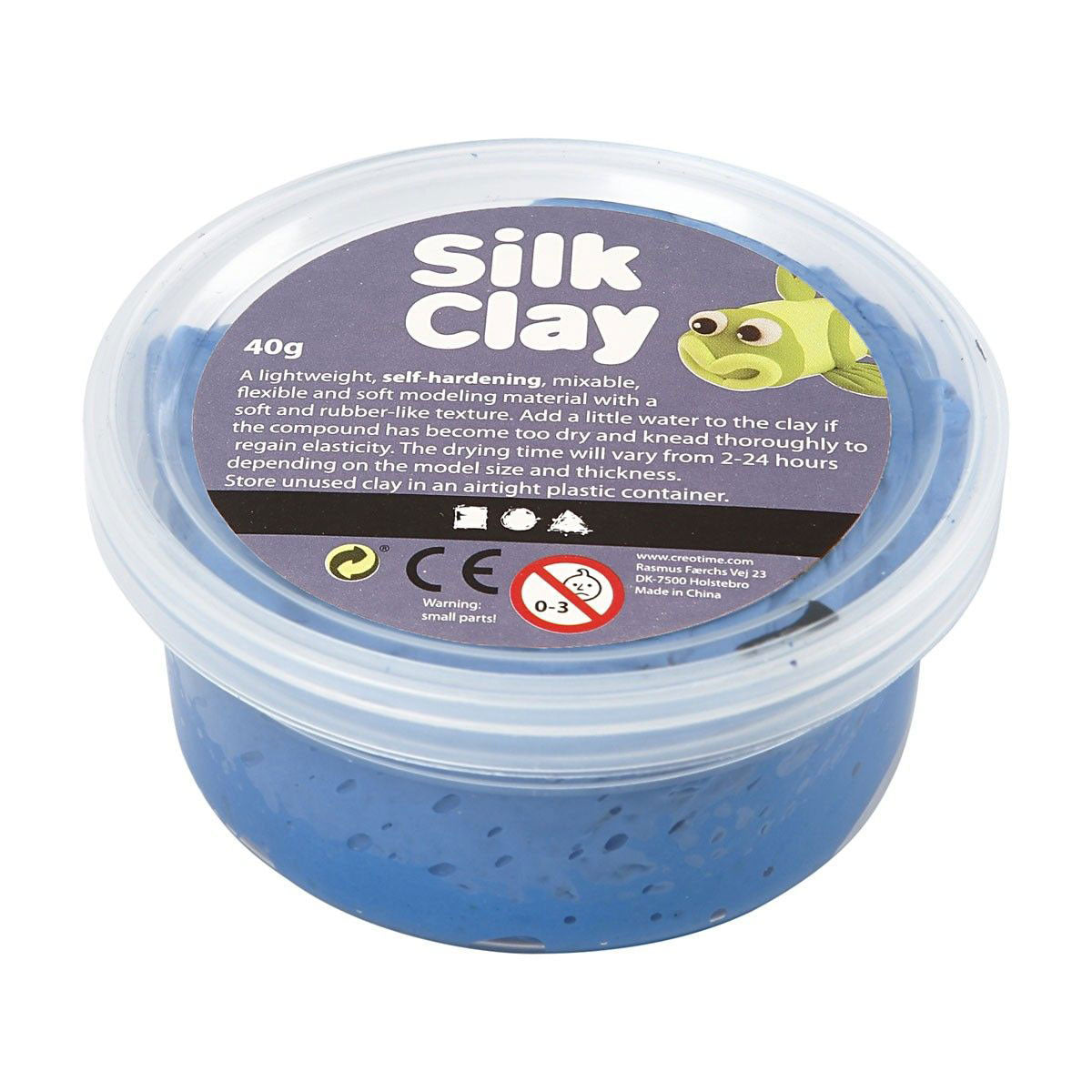 Silk clay - blauw, 40gr.