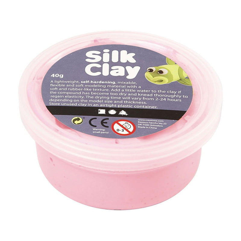 Silk clay - roze, 40gr.