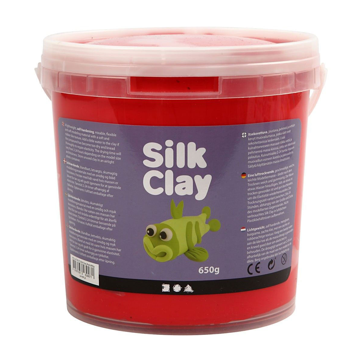 Silk Clay - Rood, 650gr.