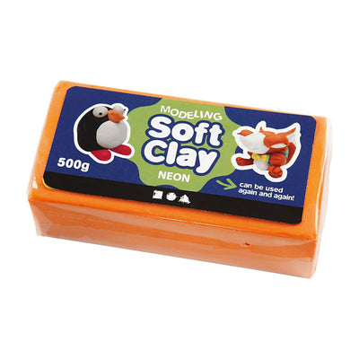 Clay morbido - Neon Orange, 500gr.