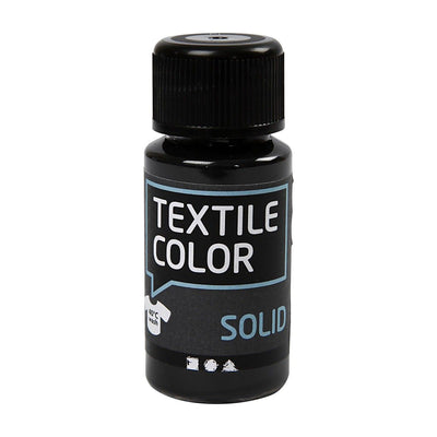 Cubriendo pintura textil - negro, 50 ml