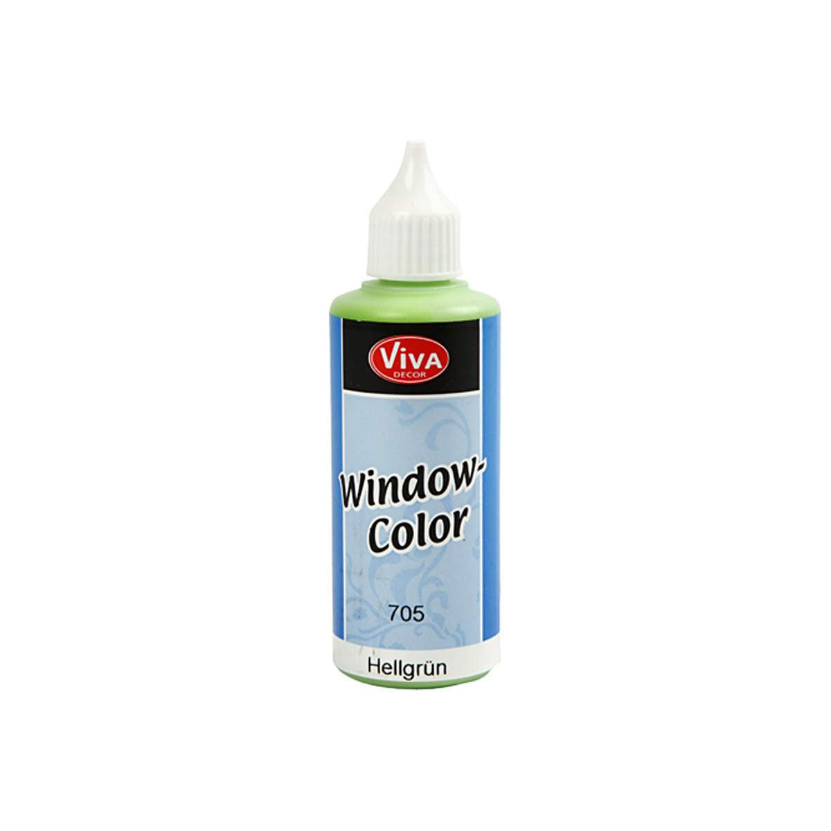 Pegatina y pintura de vidrio: verde claro, 80 ml