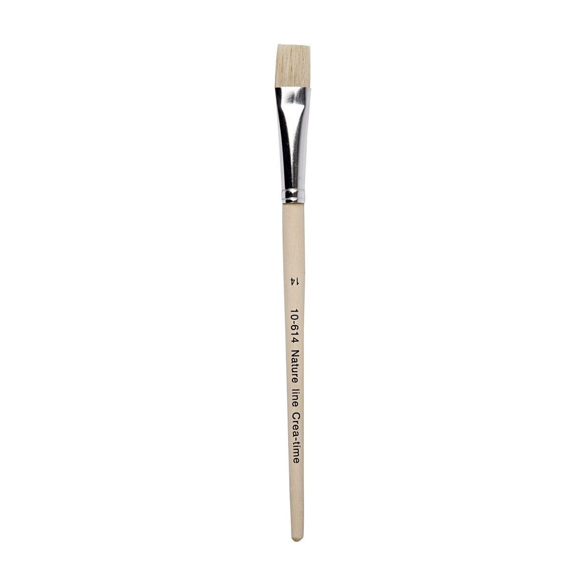 Creativ company nature line kwasten, afm 14, l: 20 cm, b: 15 mm, plat, 12 stuk 1 doos
