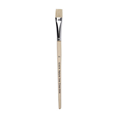 Creativ company nature line kwasten, afm 14, l: 20 cm, b: 15 mm, plat, 12 stuk 1 doos